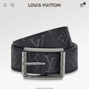 Authentic Louis Vuitton Uptown Reversible Belt